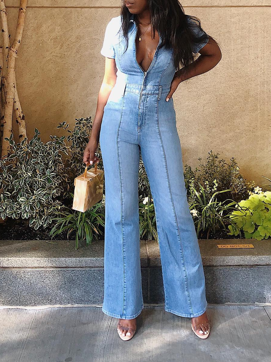 Party Regular Fit Jumpsuit With No