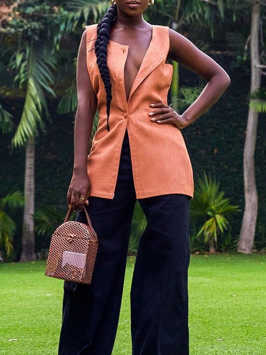 Square Neck Elegant Shirt
