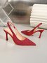 Sparkling Rhinestone Embellished Slingback Pumps