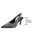 Sparkling Rhinestone Embellished Slingback Pumps