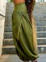 Plain Elegant Loose Pants