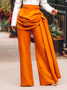 Elegant Loose Plain Pants