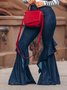 Denim Plain Pants