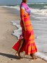 Elegant Color Block Regular Fit Skirt