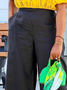 Loose Plain Elegant Pants