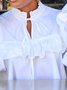 Party Plain Half Turtleneck Regular Fit Shirt