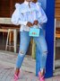 Party Plain Half Turtleneck Regular Fit Shirt