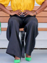 Loose Plain Elegant Pants