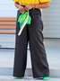 Loose Plain Elegant Pants