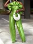 Strapless Vacation Jumpsuit With No