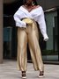 Elegant Loose Plain Pants