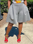 Elegant Plain Loose Pants