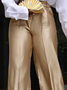 Elegant Loose Plain Pants