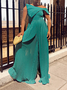 Elegant Loose Plain Jumpsuit With No