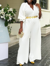Vacation Regular Fit Jumpsuit With No